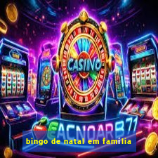 bingo de natal em família